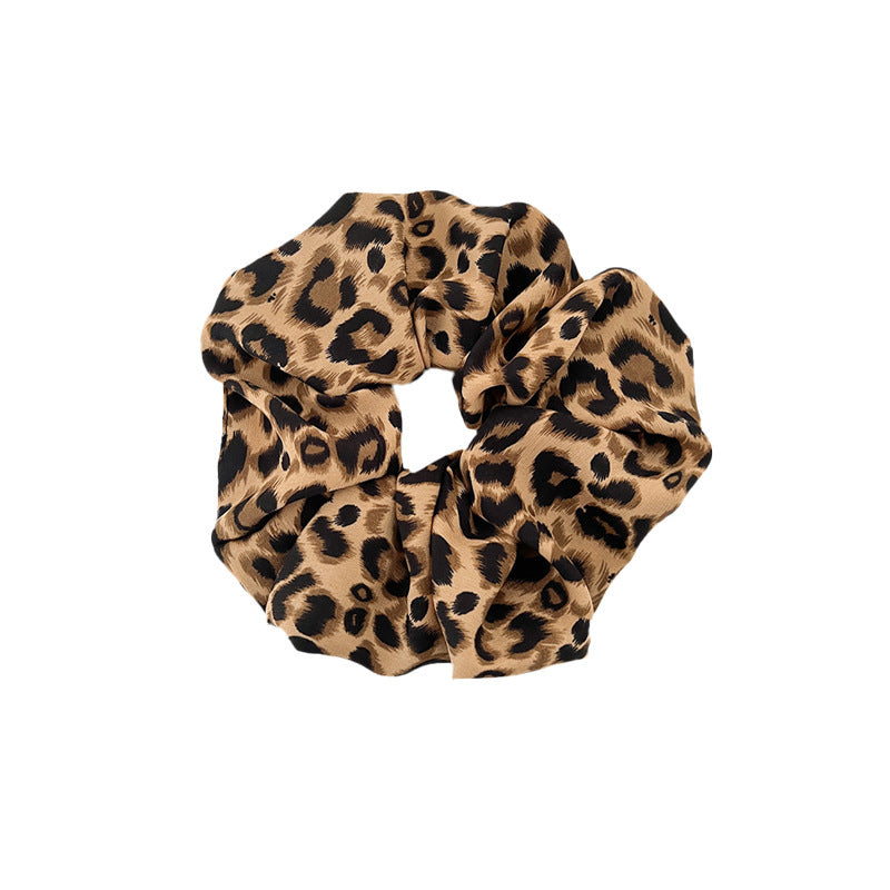 All-matching Graceful Leopard Print Large Intestine Hair Ring