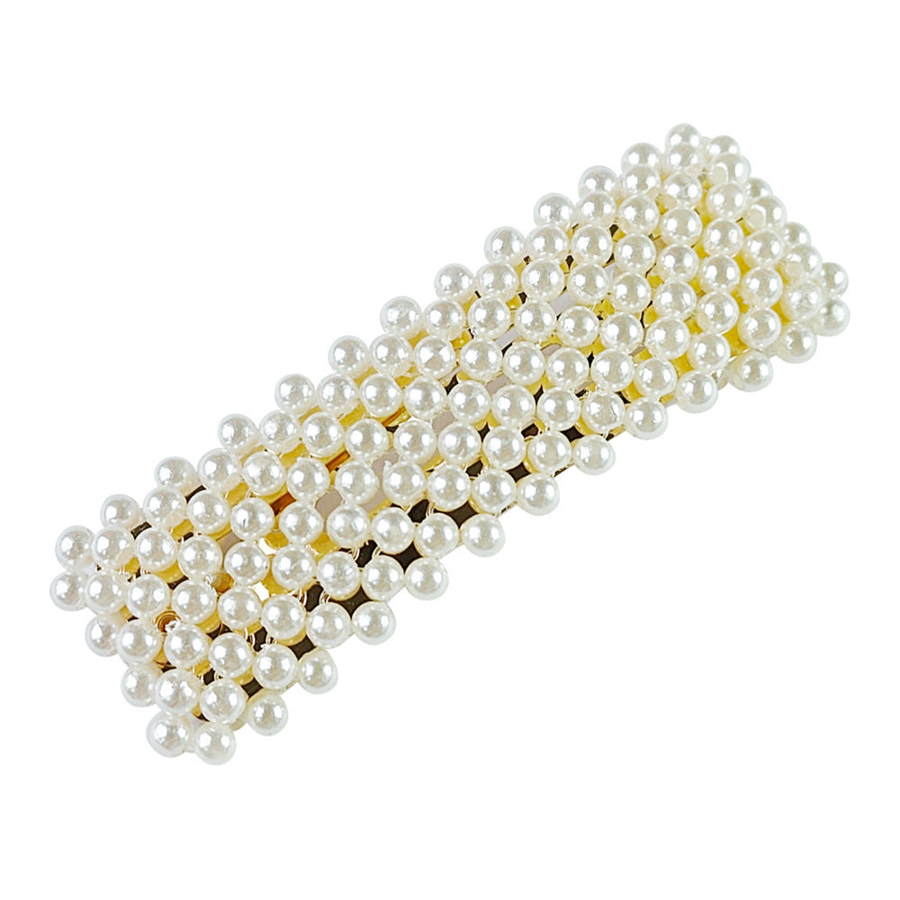 Popular Best Hair Accessories Pearl Barrettes Updo BB Clip Shredded Hairpin Fishing Thread Hand-woven Hair Clip Bang Side Clip