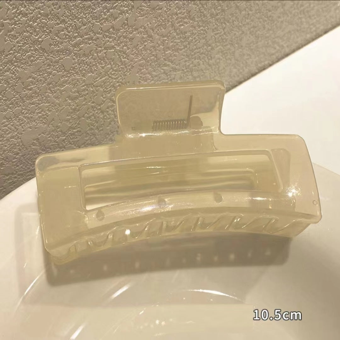 Acrylic Oversized Jelly Palette Hair Shark Clip