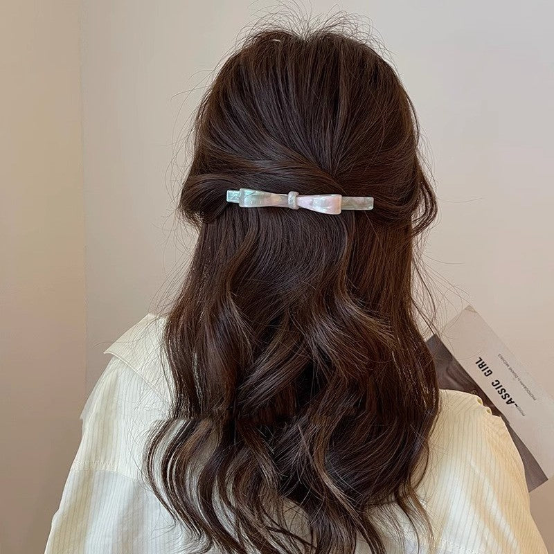 Best Vertical Bow Simple Hair Clip Women