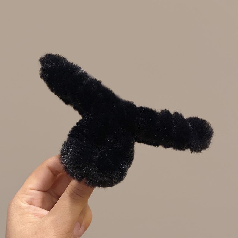 Autumn And Winter Plush Shark Clip Barrettes