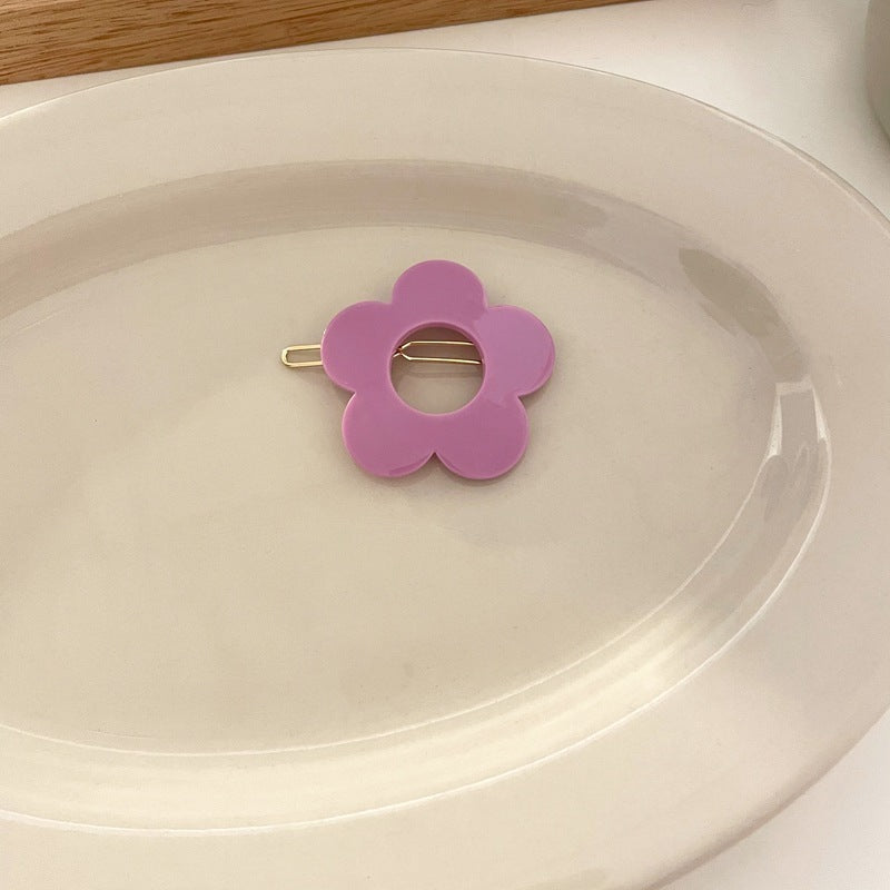 Cute Flower Hairpin Candy Color Hairpin Side Clip Hair Ornament