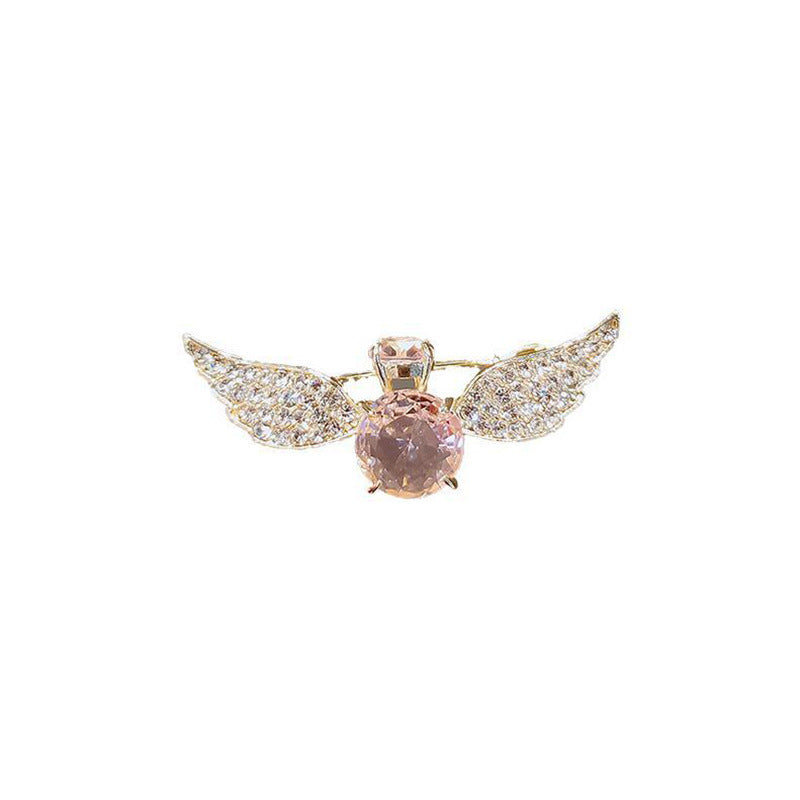 Best Nice Alloy Angel Wings Crystal Hair Clip