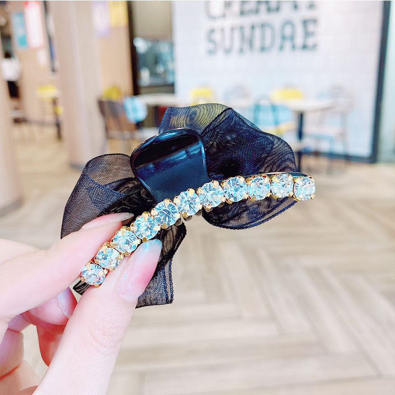 Women's Fashion Temperament Imitation Pearl Bow Barrettes