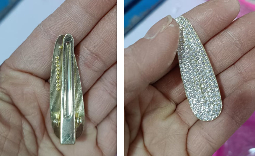 New Rhinestone Barrettes Shiny Full Diamond Bang Clip Forehead Broken Hair Side Clip Hairpin Hair Ornaments