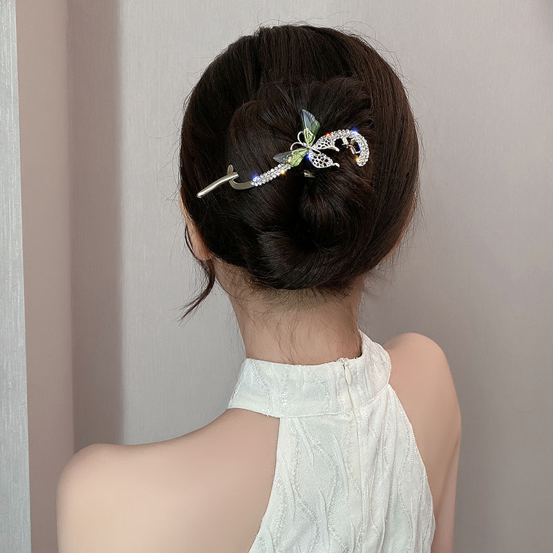 Best Women's Fashion Full Diamond Butterfly Hair Clip BB Clips