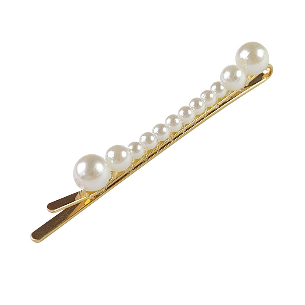 Popular Best Hair Accessories Pearl Barrettes Updo BB Clip Shredded Hairpin Fishing Thread Hand-woven Hair Clip Bang Side Clip