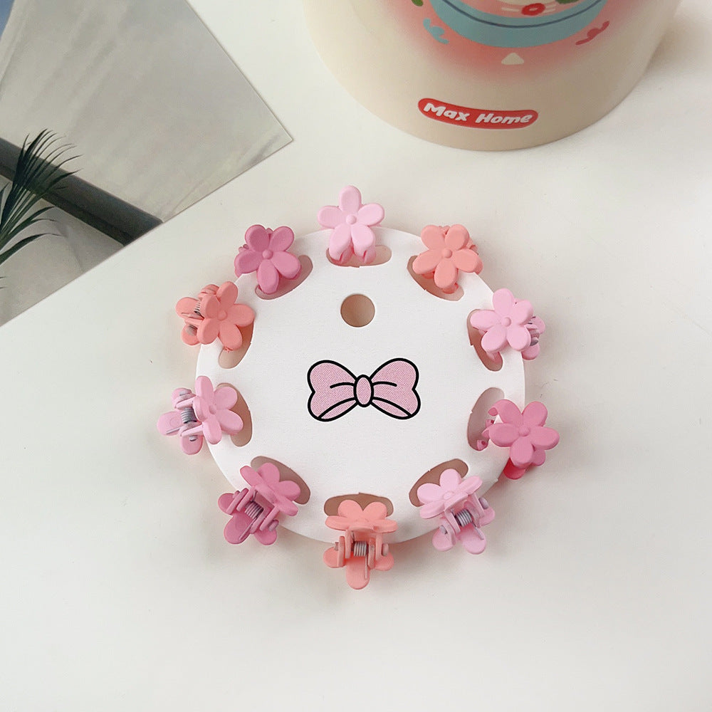 New Children's Barrettes 10 PCs Colorful Cartoon Baby Small Jaw Clip Bangs Broken Hair Princess Hairstyle Mini Hairpin