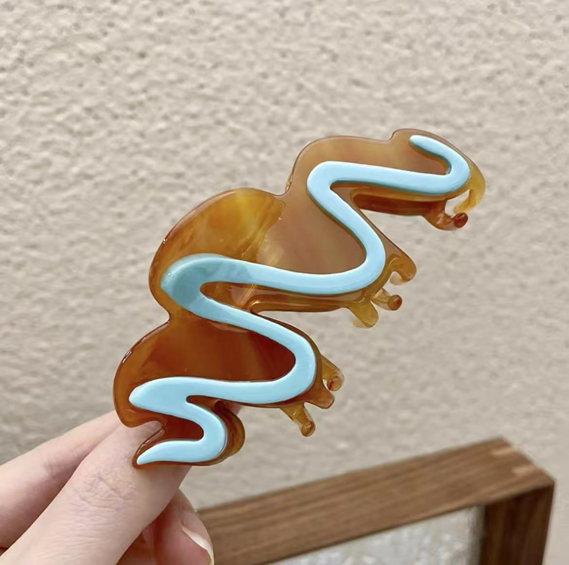 Design Sense Cream Biscuit Hair Grab Acetic Acid Grab Clip