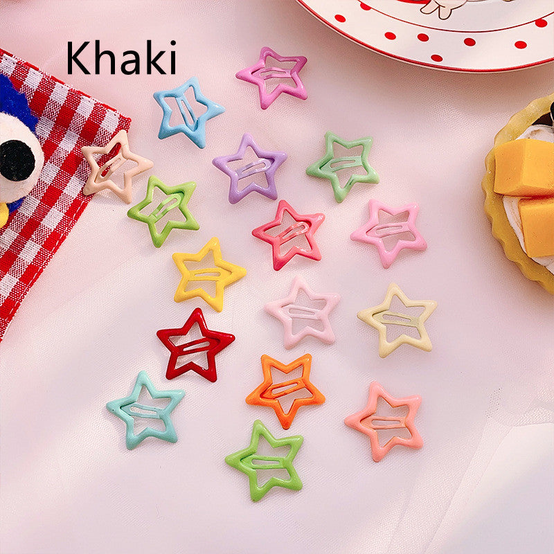 Candy Coloured Drip Stick Star Hair Clip