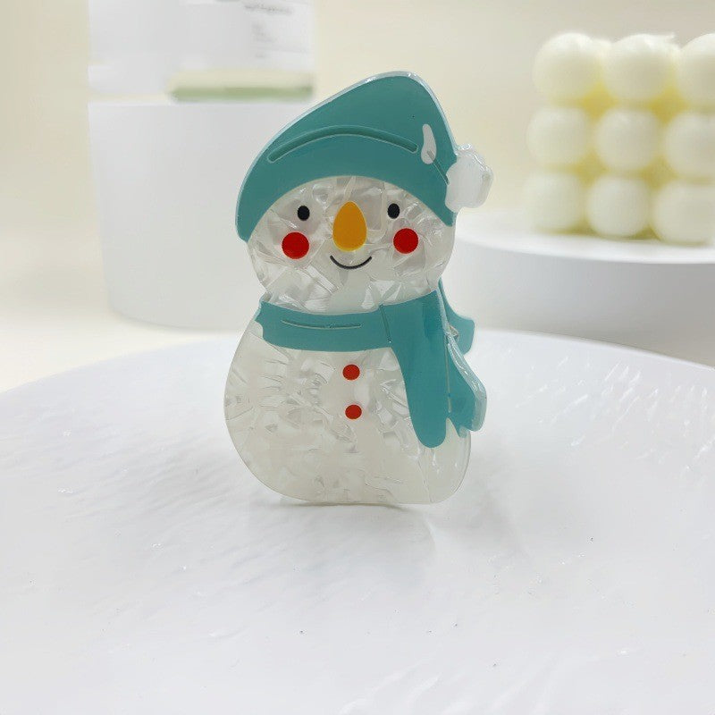 Christmas Cute Ice Man Barrettes