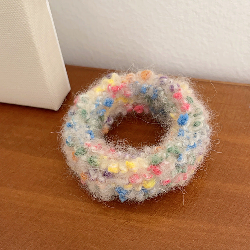 Cute Plush Intestine Hair Ring  Scrunchies  Girls' Hair Accessories