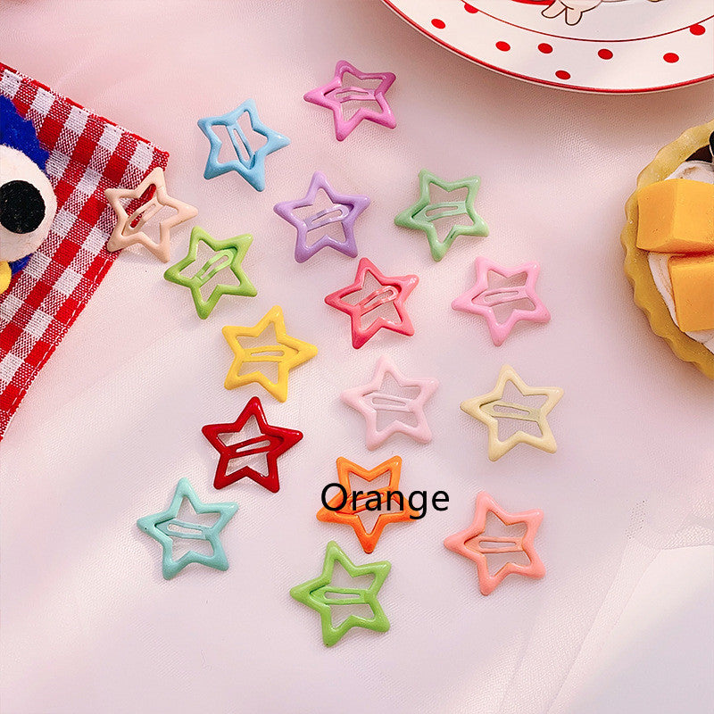 Candy Coloured Drip Stick Star Hair Clip