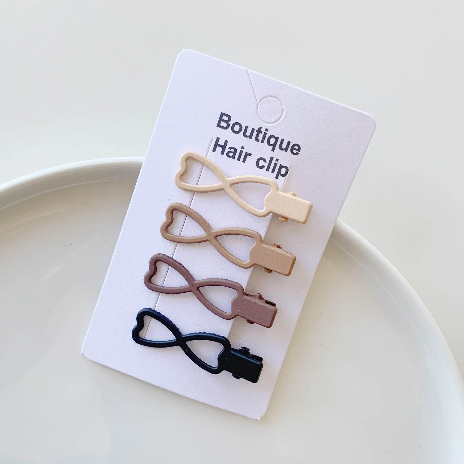 Milk Tea Hair Clip Coffee Color Bb