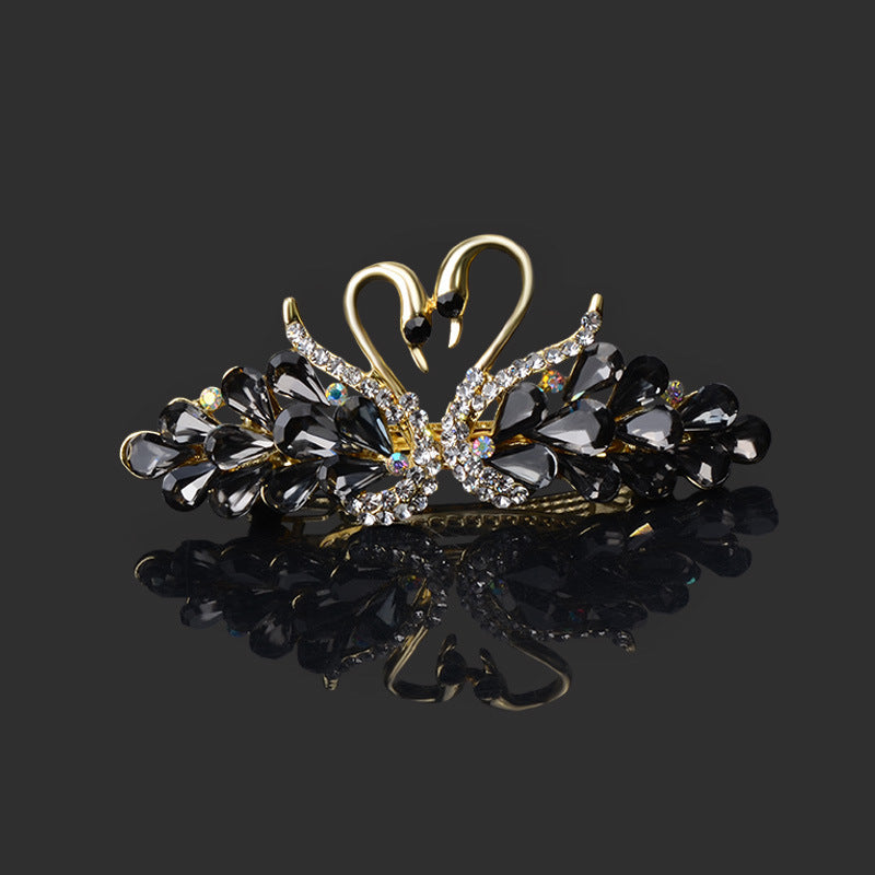 Best Small Fashion Double Swan Women's Hair Clip