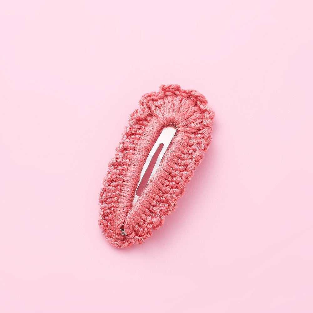 Wool Braided Edge  Seamless Cute Children's Hair Clip