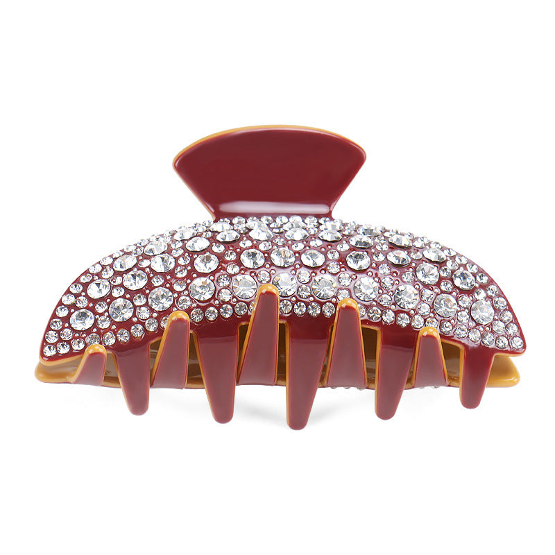 Vintage Rhinestone Women's Cellulose Acetate Sheet Barrettes