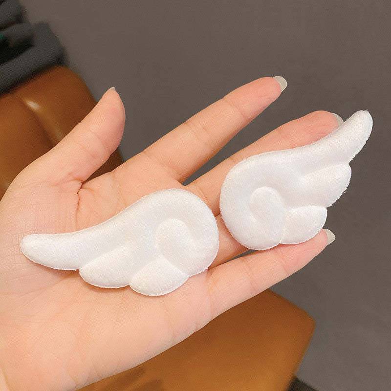 Little Girl Bang Clip Cute Plush Hair Accessories Angel Wings A Pair Of Hairclips