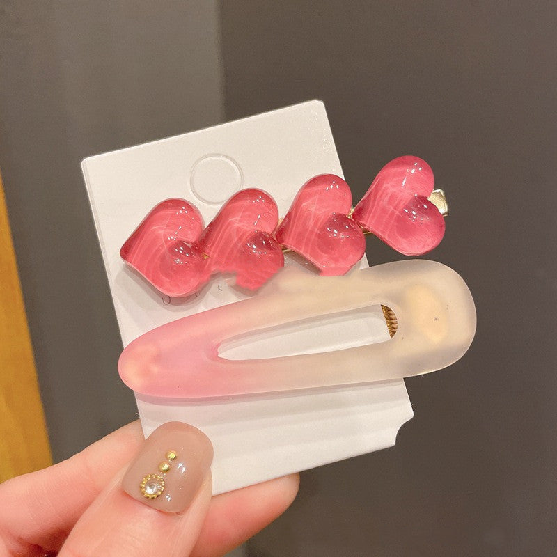 Sweet And Lovely Side Clip Love Hair Accessories