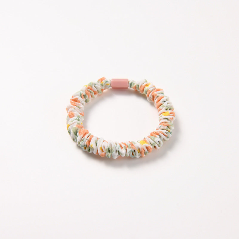 Korean Floral Children's Cute Hair String Rubber Band Hair Ring