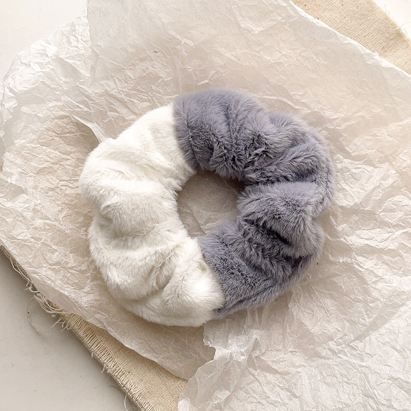Cute Plush Intestine Hair Ring  Scrunchies  Girls' Hair Accessories