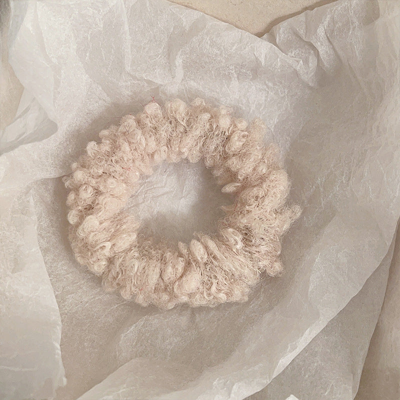 Cute Plush Intestine Hair Ring  Scrunchies  Girls' Hair Accessories