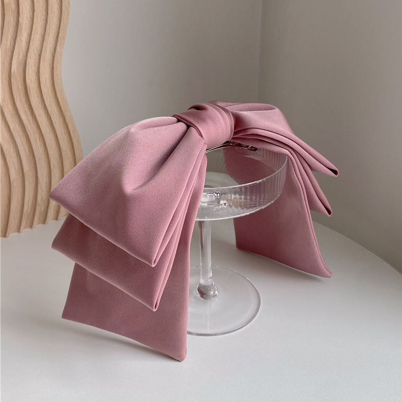 Three-layer Big Bow Ribbon Top Clip Hair Accessories