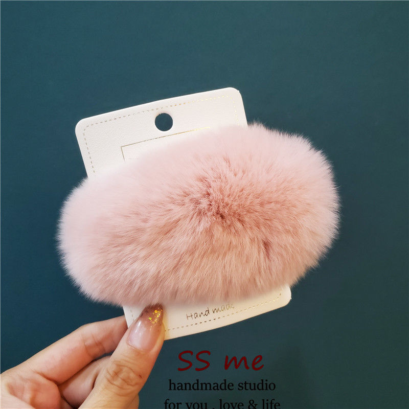 Women's Fashion Super Cute Plush Hair Clip