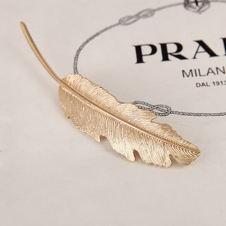 Large Feather Spring Clip And Wind Hair Accessories