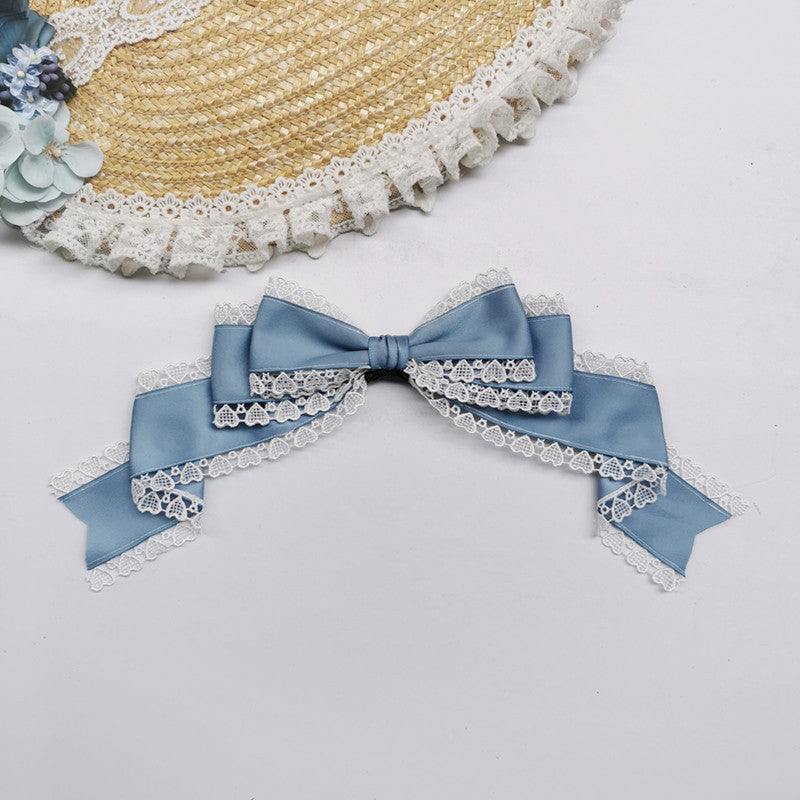 Versatile Lolita Lace Bow Hairband Hair Clip