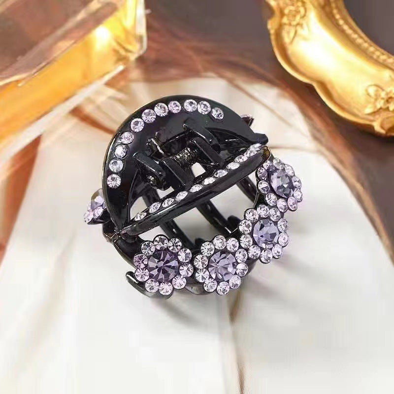 Rhinestone Barrettes High-end Flower Headwear