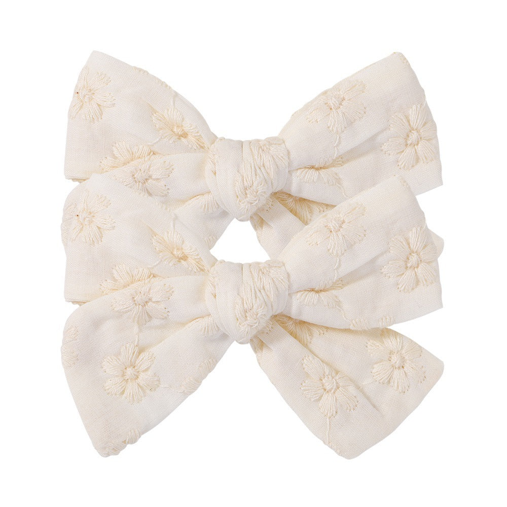 Simple College Style Candy Colored Cloth Ponytail Clip Hair Ornaments