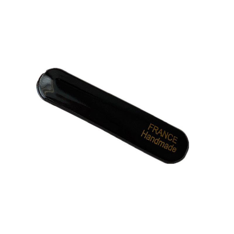 Female Color Oval Acetate Hair Clip Bar Shaped Clip