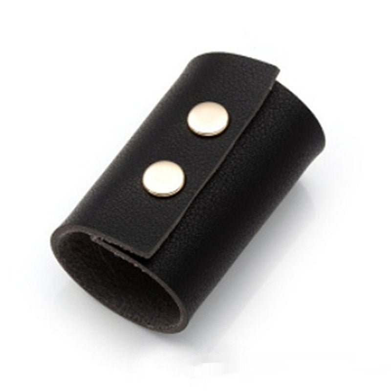 Women's Retro Buckle Leather Hair Ring