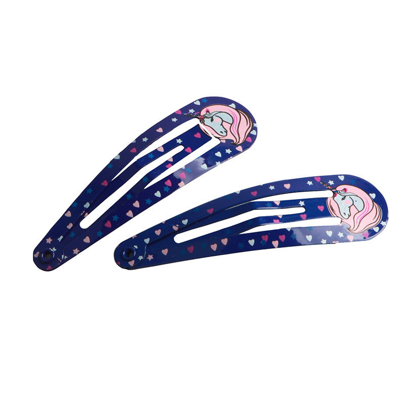 Printing Hairpin Headdress Hair Hairwear Side Clip