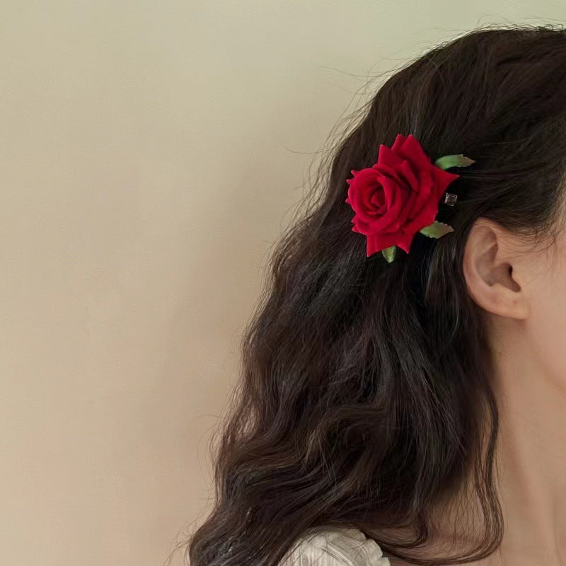 French Elegant Temperament Butterfly Orchid Hair Clip
