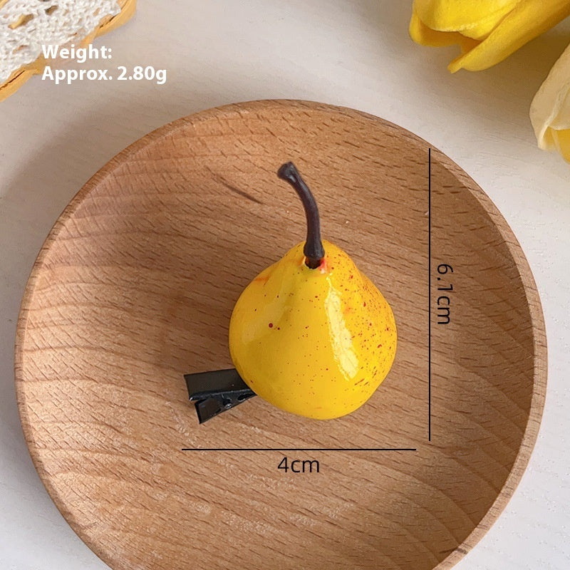 Simulation Cartoon Fruit Barrettes