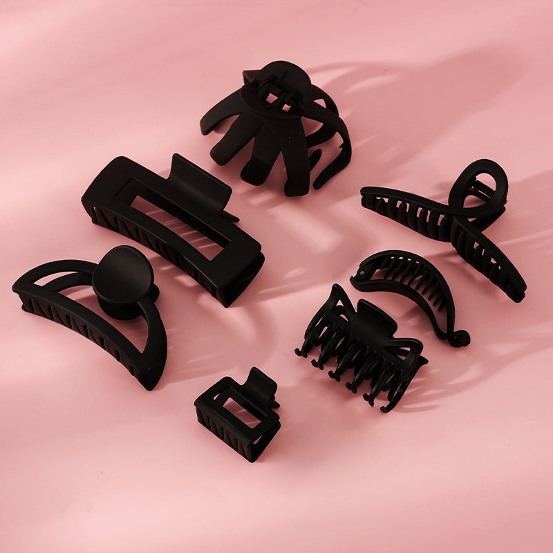 Women's Fashion Simple Solid Color Shark Barrettes