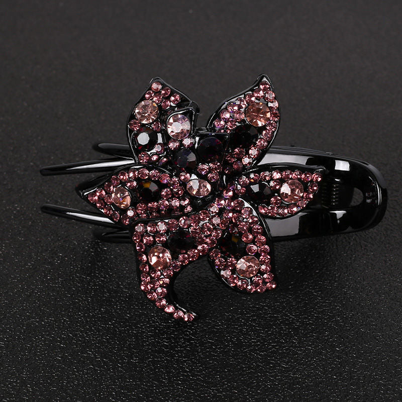 Back Of Head Large Rhinestone Hair Clip Headwear