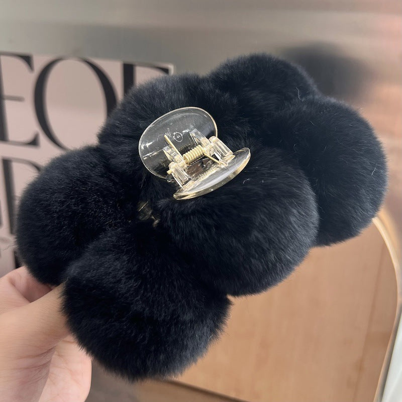 Best Korea Real Otter Hair Hair Clip Female