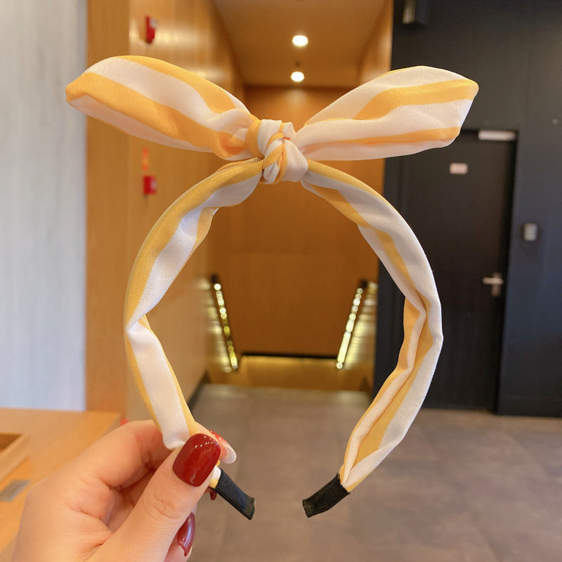 Net Red Children's Bow Hair Band Female Summer Headband Cute Baby Cloth Hairpin