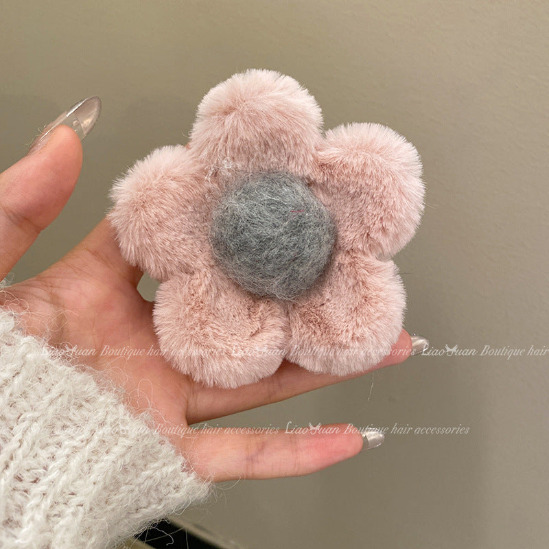 Best Plush Barrettes Women's High Sense