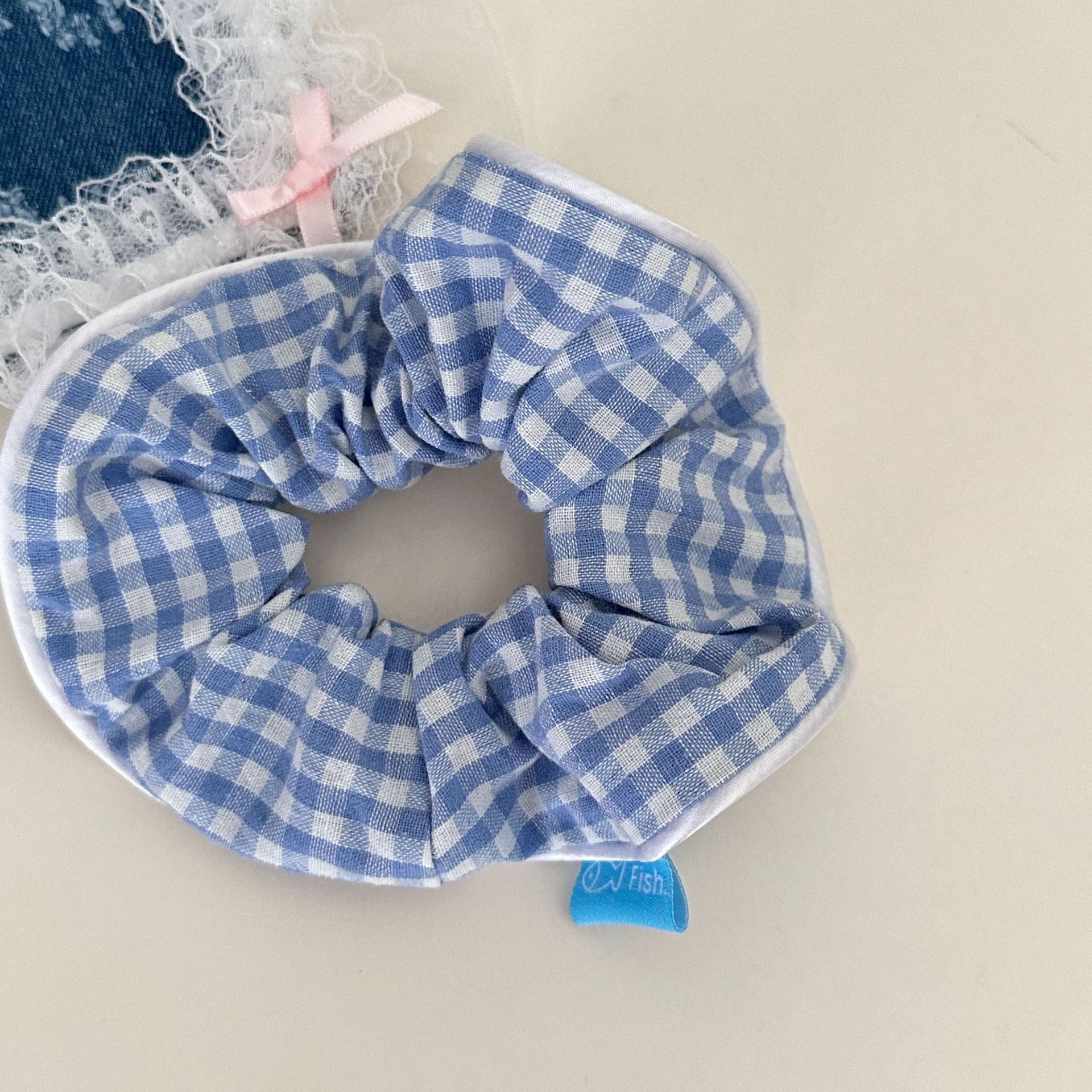 Sweet Floral Plaid Large Intestine Hair Ring Stripe Hair Ring Hair Rope Hair Accessories