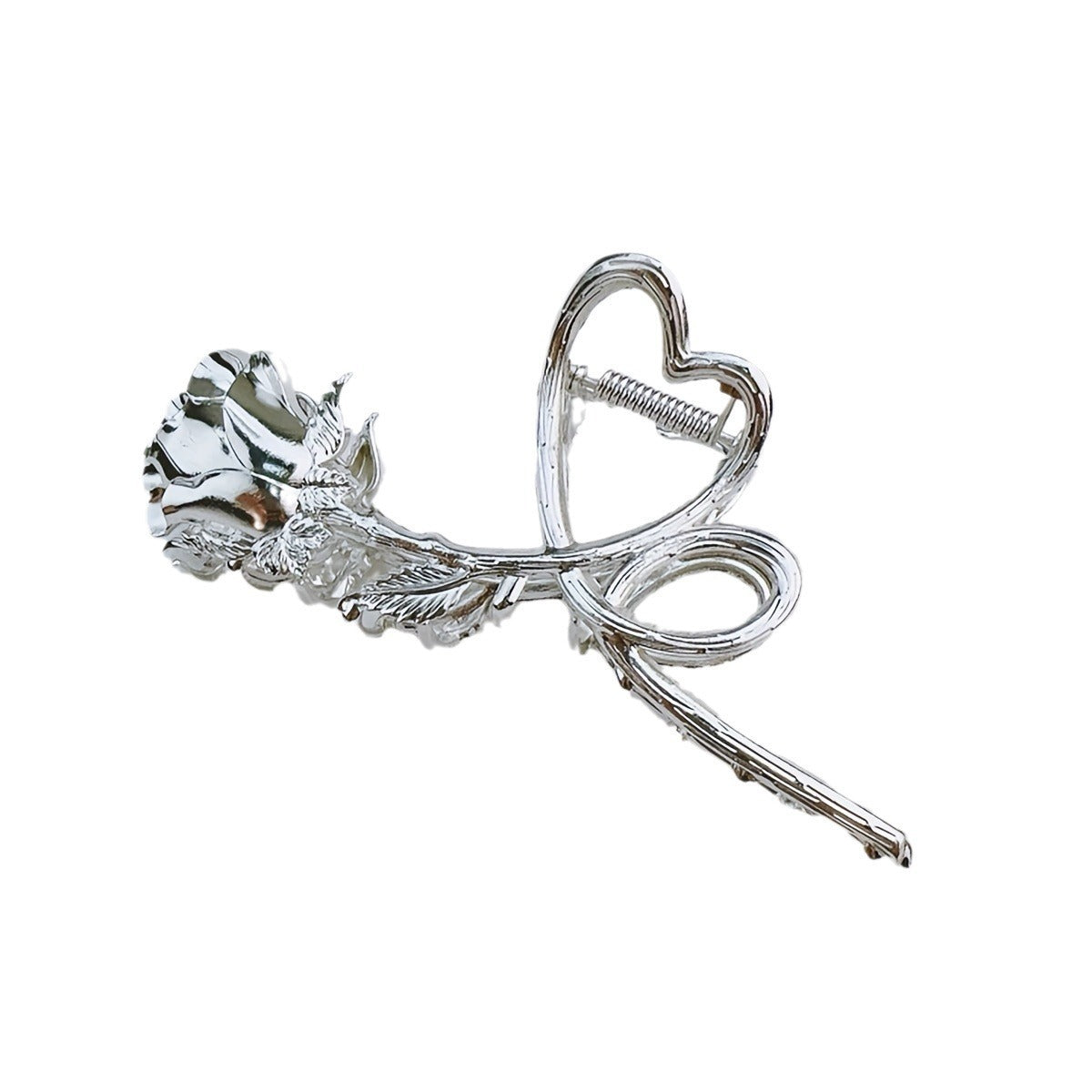 Best Metal Rose Flower Hair Clip Back Head Hair Ornaments