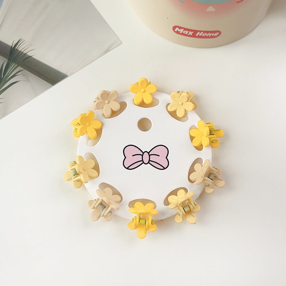 New Children's Barrettes 10 PCs Colorful Cartoon Baby Small Jaw Clip Bangs Broken Hair Princess Hairstyle Mini Hairpin