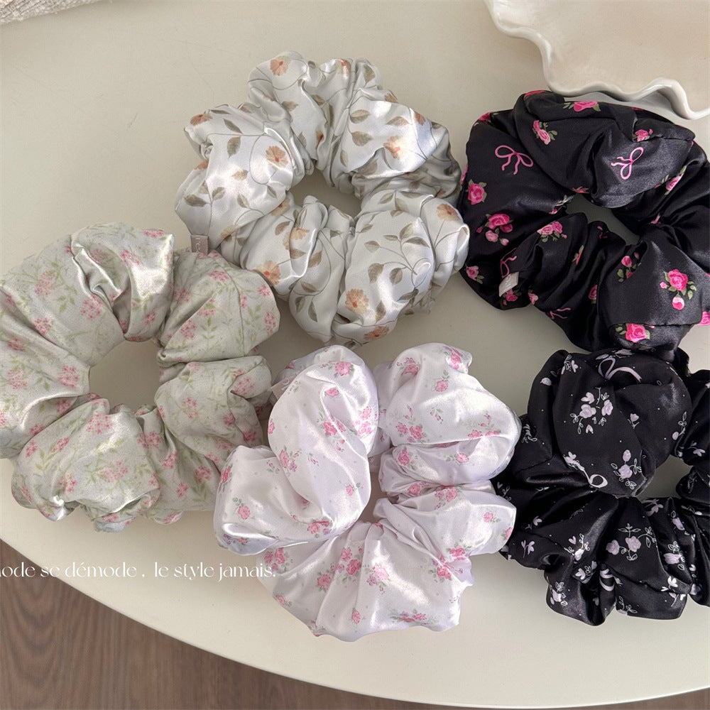 Floral Pillow Hair Ring High Elasticity