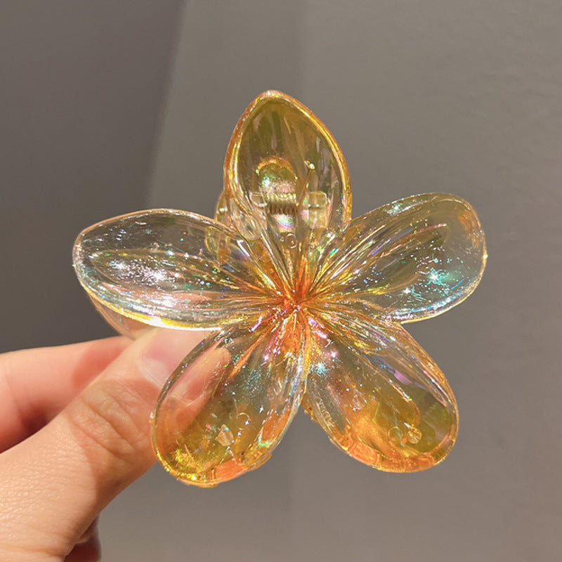 Plating Color Transparent Egg Bauhinia Barrettes Women's