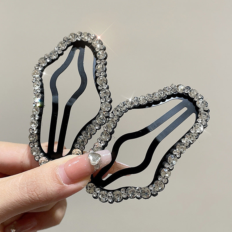 Rhinestone Clouds Of Stars Back Head Hollow Out Broken Hair Bb Forehead Side Bang Clip