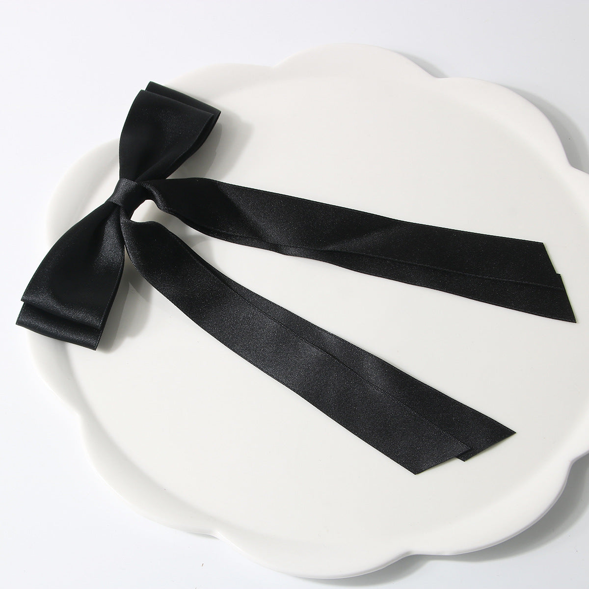 Bow Spring Clip Hairpin Sweet Double Large Ribbon Hairpin Long Ribbon Hair Accessories