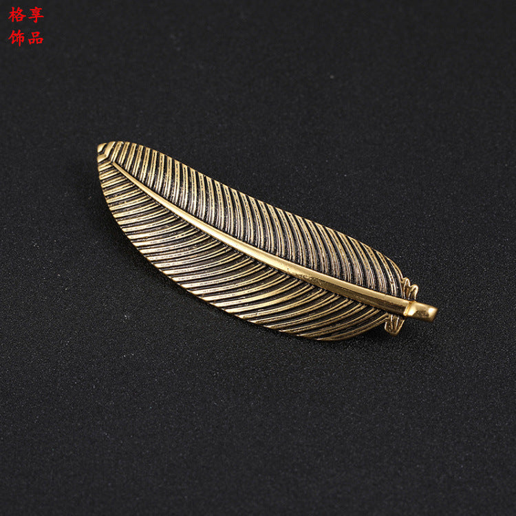 Leaves Elegant French Side Barrettes